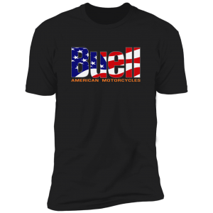 Buell Flag Logo Next Level Premium T-Shirt