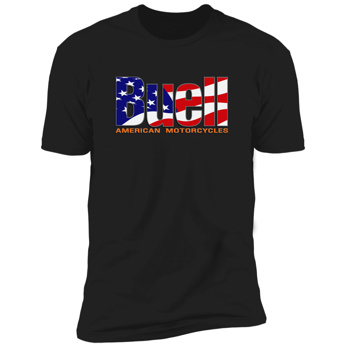 Buell Flag Logo Next Level Premium T-Shirt – Buell Junkie